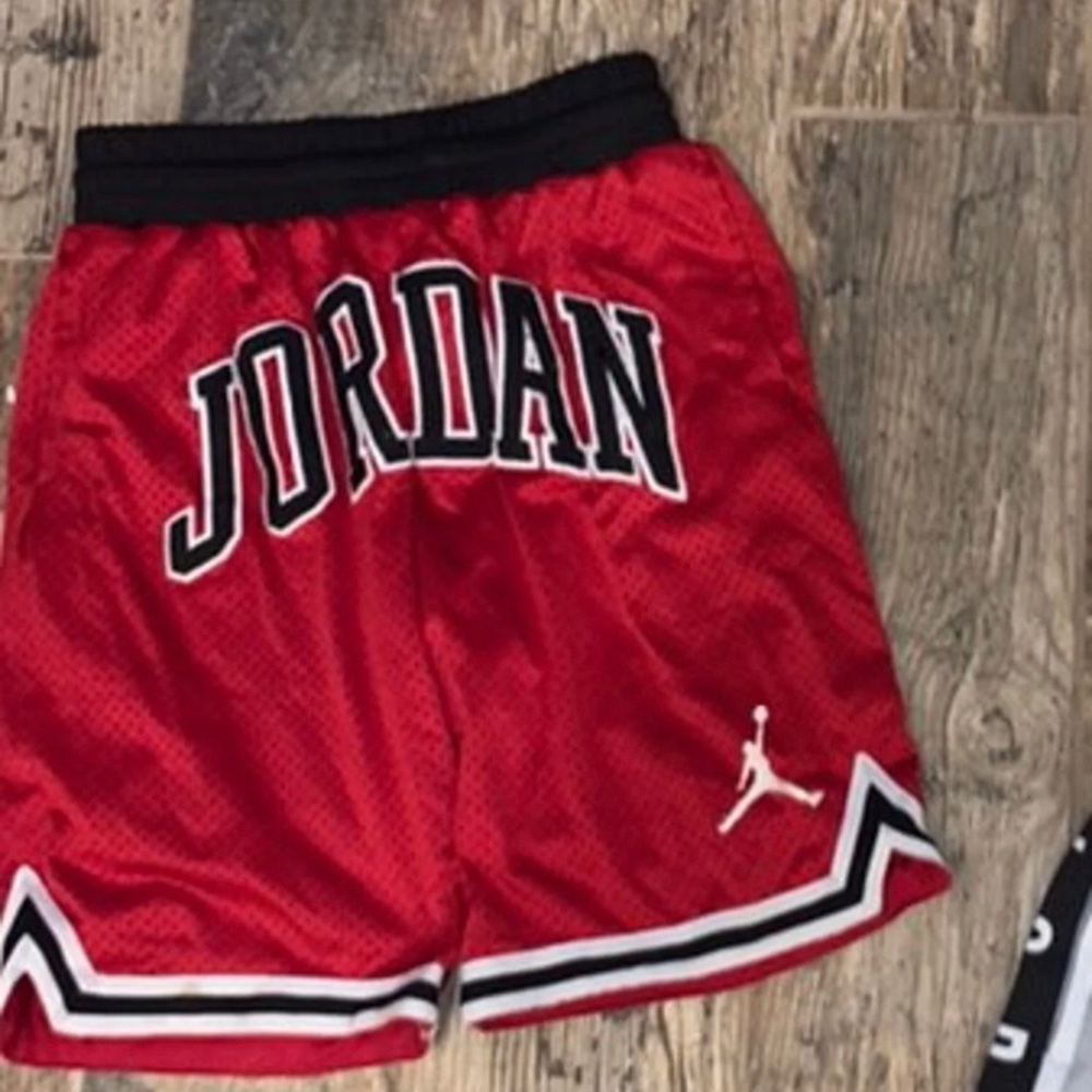 Red Jordan Shorts size large boys